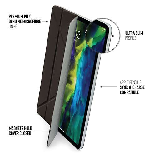 Pipetto pouzdro Origami Folio pro iPad Pro 12.9" 2021/2020 - Black