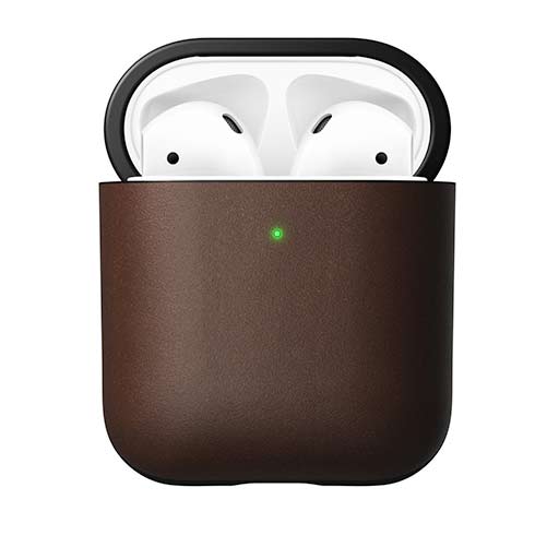 Nomad puzdro Rugged Case pre Apple Airpods 1&2 - Brown Leather