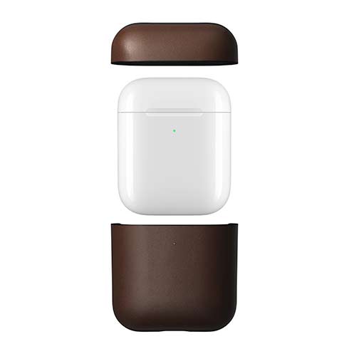 Nomad puzdro Rugged Case pre Apple Airpods 1&2 - Brown Leather