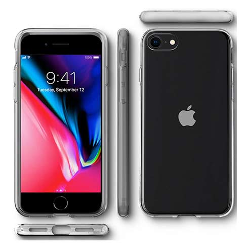 Spigen Crystal Flex, clear - iPhone SE/8/7