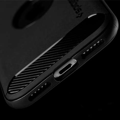 Spigen kryt Rugged Armor pre iPhone SE 2020 - Black