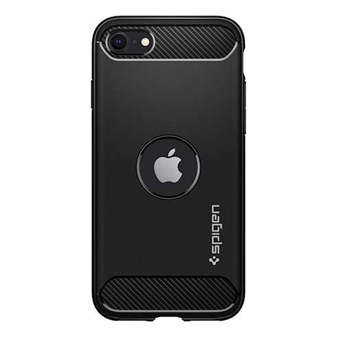 Spigen kryt Rugged Armor pre iPhone SE 2020 - Black
