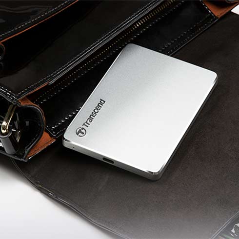 Transcend ext. HDD 1TB StoreJet 25C3N USB 3.1 - Silver Aluminium
