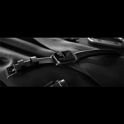 Nomad remienok Rugged Strap pre Apple Watch 44/45/49mm - Black/Black Hardware