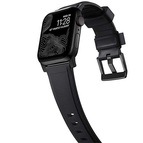 Nomad remienok Rugged Strap pre Apple Watch 44/45/49mm - Black/Black Hardware