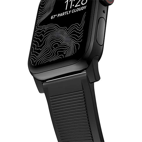 Nomad remienok Rugged Strap pre Apple Watch 44/45/49mm - Black/Black Hardware