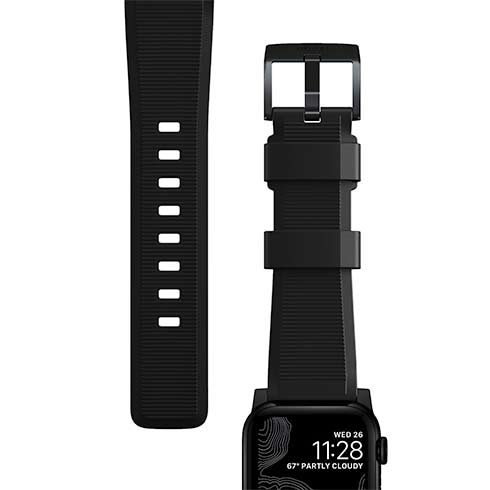 Nomad remienok Rugged Strap pre Apple Watch 44/45/49mm - Black/Black Hardware