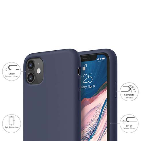 Elago kryt Silicone Case pre iPhone 11 - Jean Indigo