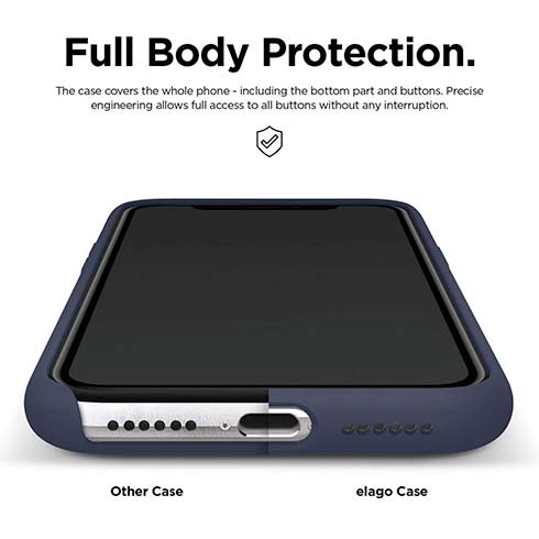 Elago kryt Silicone Case pre iPhone 11 - Jean Indigo