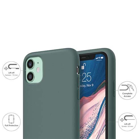 Elago kryt Silicone Case pre iPhone 11 - Midnight Green