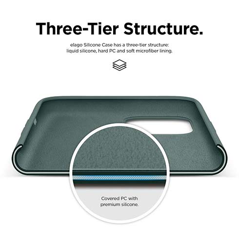 Elago kryt Silicone Case pre iPhone 11 - Midnight Green