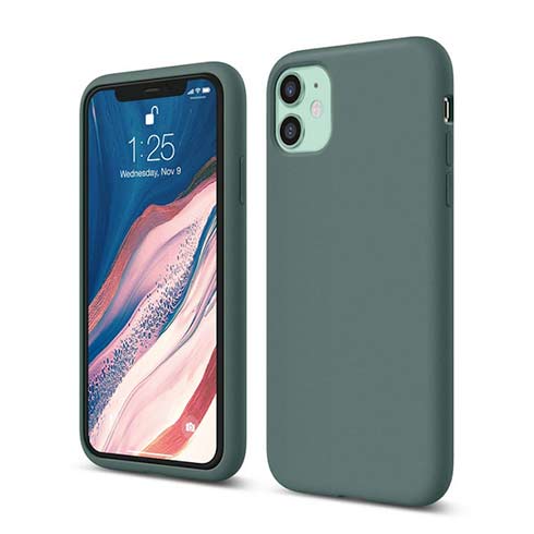 Elago kryt Silicone Case pre iPhone 11 - Midnight Green