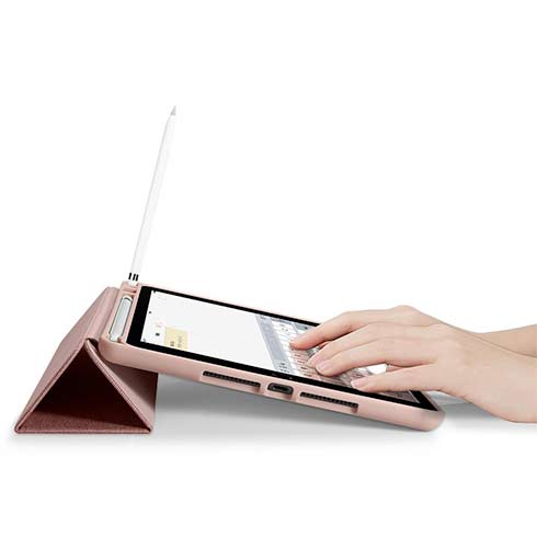 Spigen puzdro Urban Fit pre iPad 10.2" 2019/2020/2021 – Rose Gold