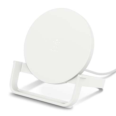 Belkin Boost Charge Wireless Charging Stand 10W + QC 3.0 charger - White