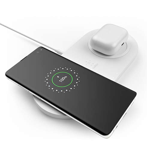 Belkin Boost Charge Dual Wireless Charging Pads 10W-White
