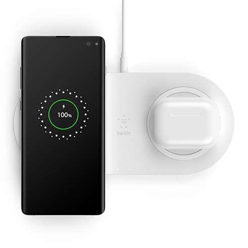Belkin Boost Charge Dual Wireless Charging Pads 10W-White