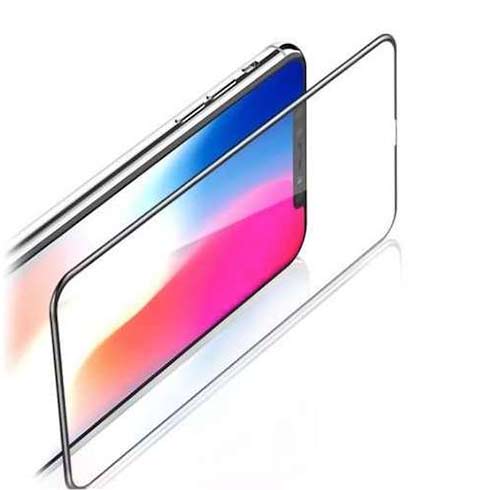 Devia ochranné sklo Van Entire View pro iPhone SE 2022/2020 - Black Frame