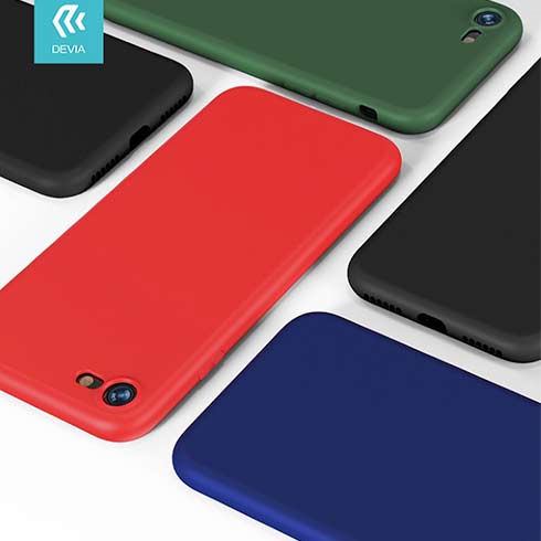 Devia kryt Nature Series Silicone Case pre iPhone SE 2020/2022 - Blue