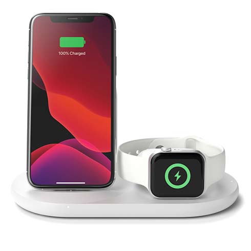 Belkin Boost Charge 3-in-1 Wireless Charger-White