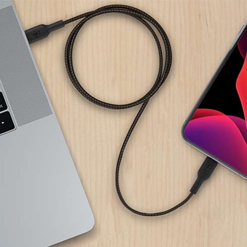 Belkin kabel Boost Charge Braided USB-C to Lightning 1m - Black