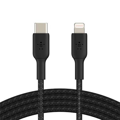 Belkin kábel Boost Charge Braided USB-C to Lightning 2m - Black