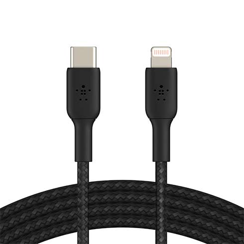 Belkin kábel Boost Charge Braided USB-C to Lightning 2m - Black
