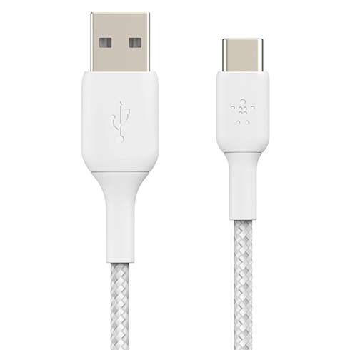 Belkin kabel Boost Charge Braided USB-A to USB-C 1m - White