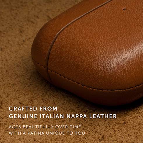 Native Union puzdro Leather Case pre Apple Airpods Pro - Tan