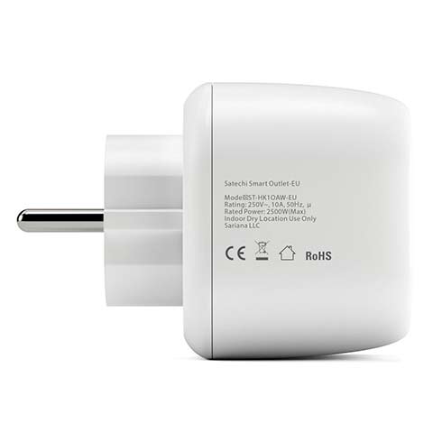 Satechi Smart Outlet works with Apple Home - White