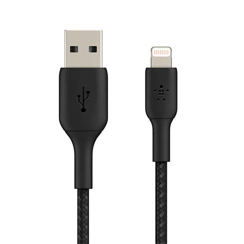 Kabel Boost Charge Braided USB to Lightning 15cm-Black