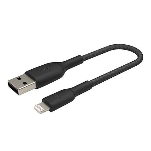 Kabel Boost Charge Braided USB to Lightning 15cm-Black