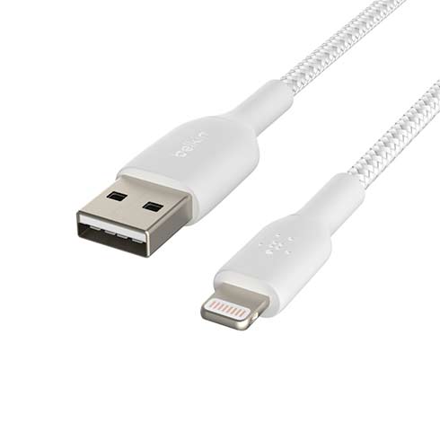 Kabel Boost Charge Braided USB to Lightning 15cm-White