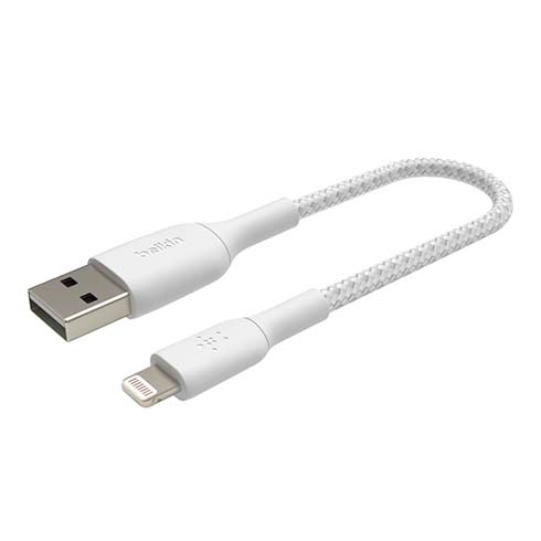 Kabel Boost Charge Braided USB to Lightning 15cm-White