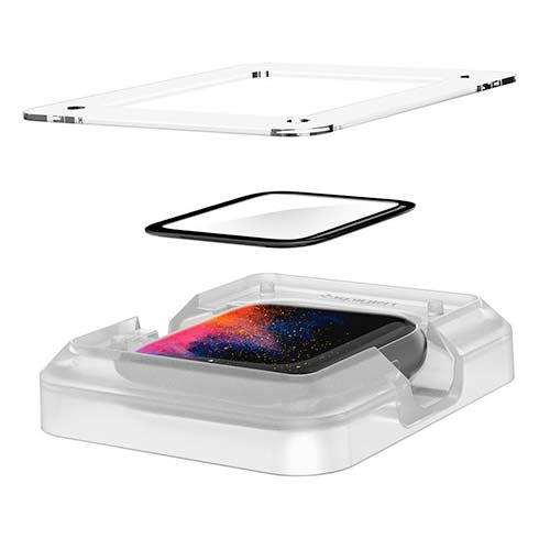 Spigen ochranné sklo Pro Flex pre Apple Watch 4/5/6/SE/SE 2 44mm - Clear