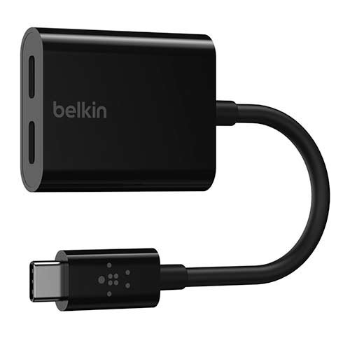 Belkin USB-C Audio + Charge adapter-Black