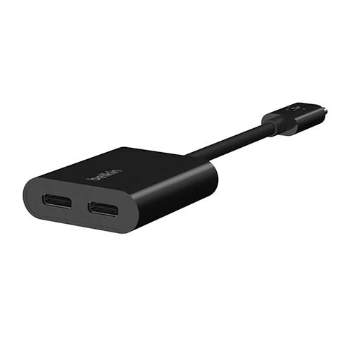 Belkin USB-C Audio + Charge adapter-Black