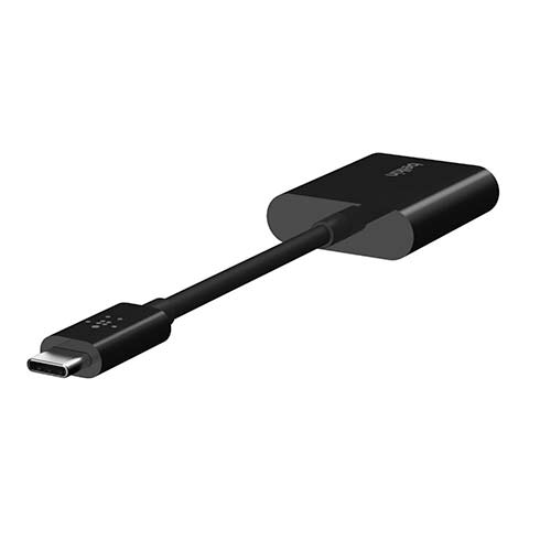 Belkin USB-C Audio + Charge adapter-Black