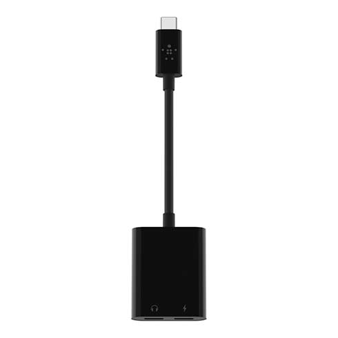 Belkin USB-C Audio + Charge adapter-Black