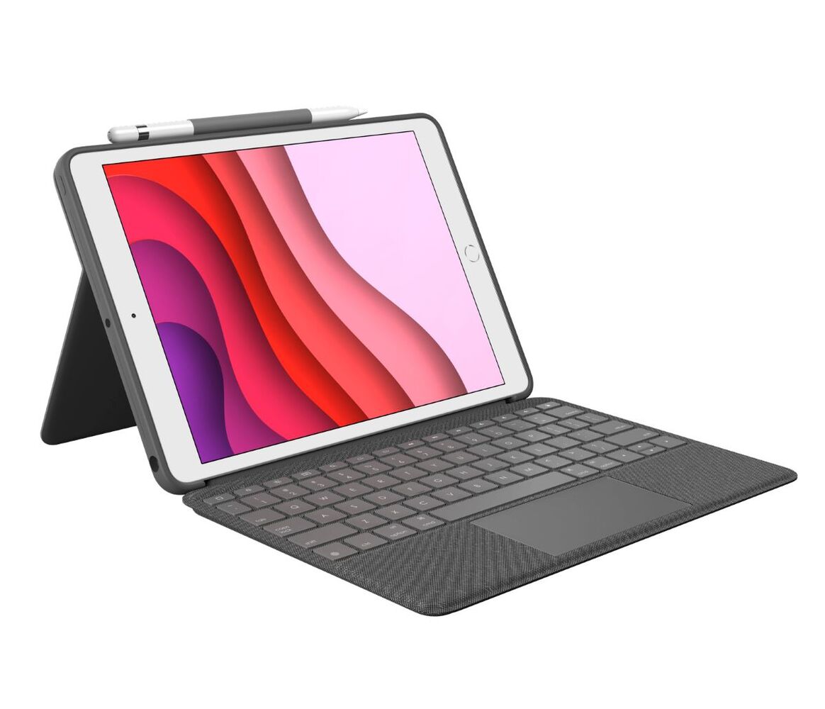 Logitech COMBO TOUCH pre iPad (7., 8. a 9.gen) - GRAPHITE - UK