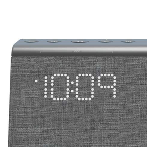iHome Dual Alarm Clock iBTW39 with Qi Wireles Charging Black reproduktor