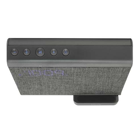 iHome Dual Alarm Clock iBTW39 with Qi Wireles Charging Black reproduktor