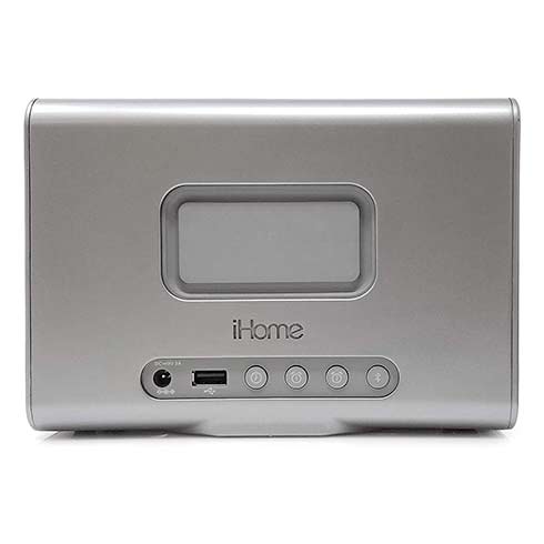 iHome Dual Alarm Clock iBTW39 with Qi Wireles Charging Black reproduktor