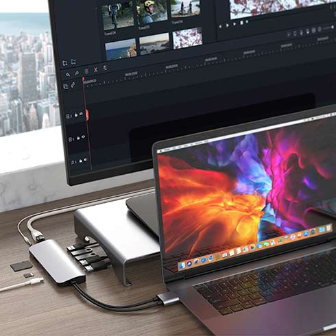 Hyper USB-C Hub HyperDrive Viper 10-in-2 - Silver