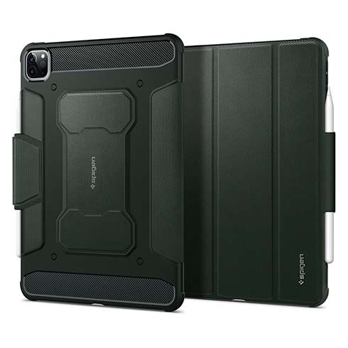 Spigen puzdro Rugged Armor Pro Case pre iPad Pro 11" 2018-2022 – Military Green