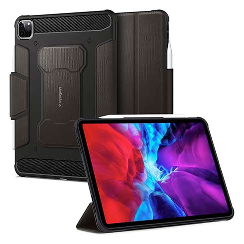 Spigen pouzdro Rugged Armor Pro Case pro iPad Pro 11" 2021-2018 – Gunmetal