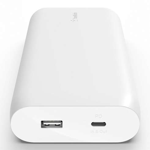 Belkin Boost Charge USB-C PD Powerbank 20K + USB-C kábel - White