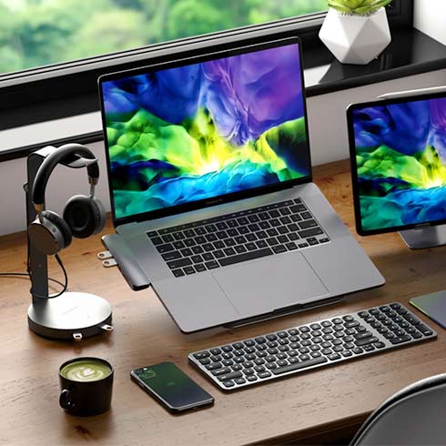 Satechi stojan na slúchadlá USB Headphone Stand - Space Grey Aluminium