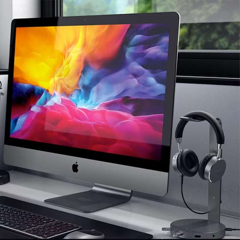 Satechi stojan na slúchadlá USB Headphone Stand - Space Grey Aluminium