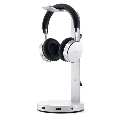 Satechi stojan na slúchadlá USB Headphone Stand - Silver Aluminium