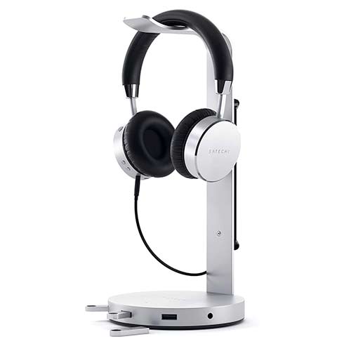 Satechi stojan na slúchadlá USB Headphone Stand - Silver Aluminium